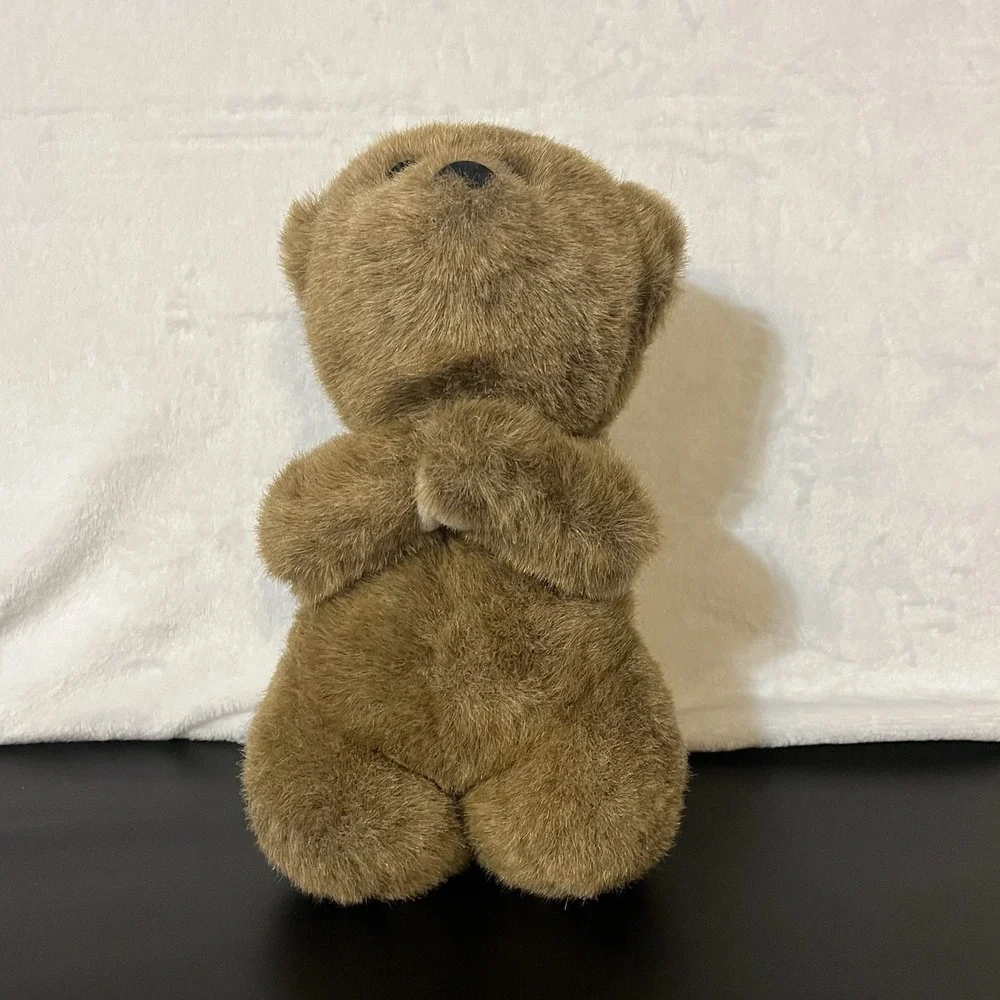 Gibson Greetings Blessings Praying Brown Bear 1996 Plush Stuffed Animal Vtg